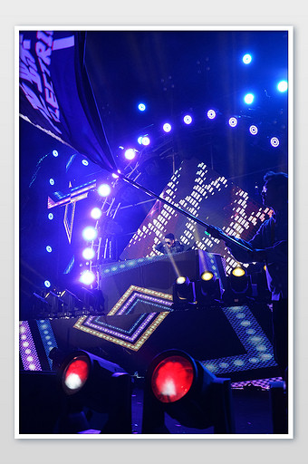 灯光大气音乐节舞台摄影图片下载
