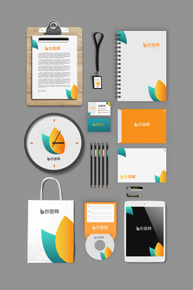 企业办公vi智能贴图