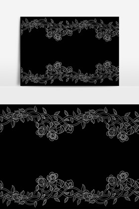 蕾丝婚礼边框小清新蓝色钻石珠宝花卉蕾丝花边珠宝背景墙天猫淘宝秋季