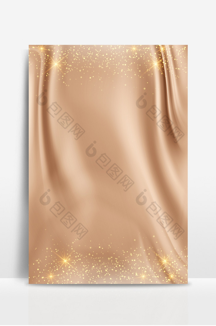 金色大气简约底纹纹理质感材质丝绸背景