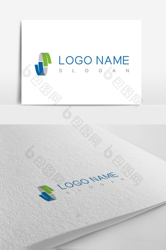 蓝色现代工业logo图片