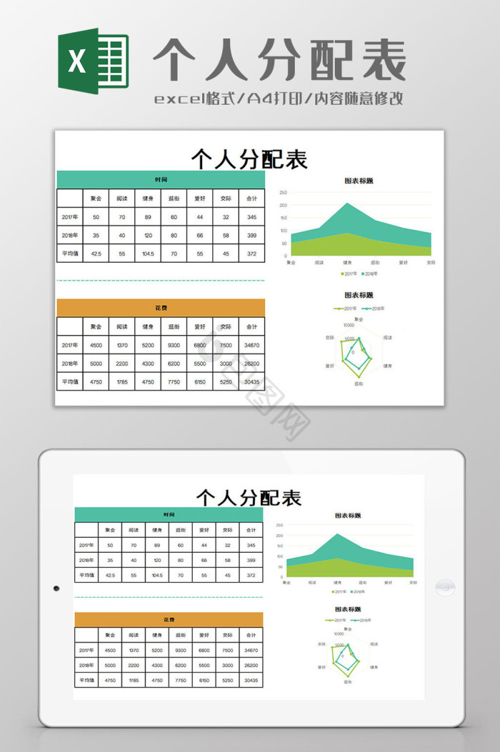 分配表excel-分配表excel图表-包图网