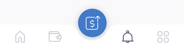 绿色简约金融理财app收件列表移动界面