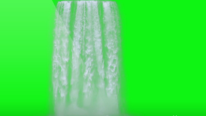 瀑布水流动画视频元素合成