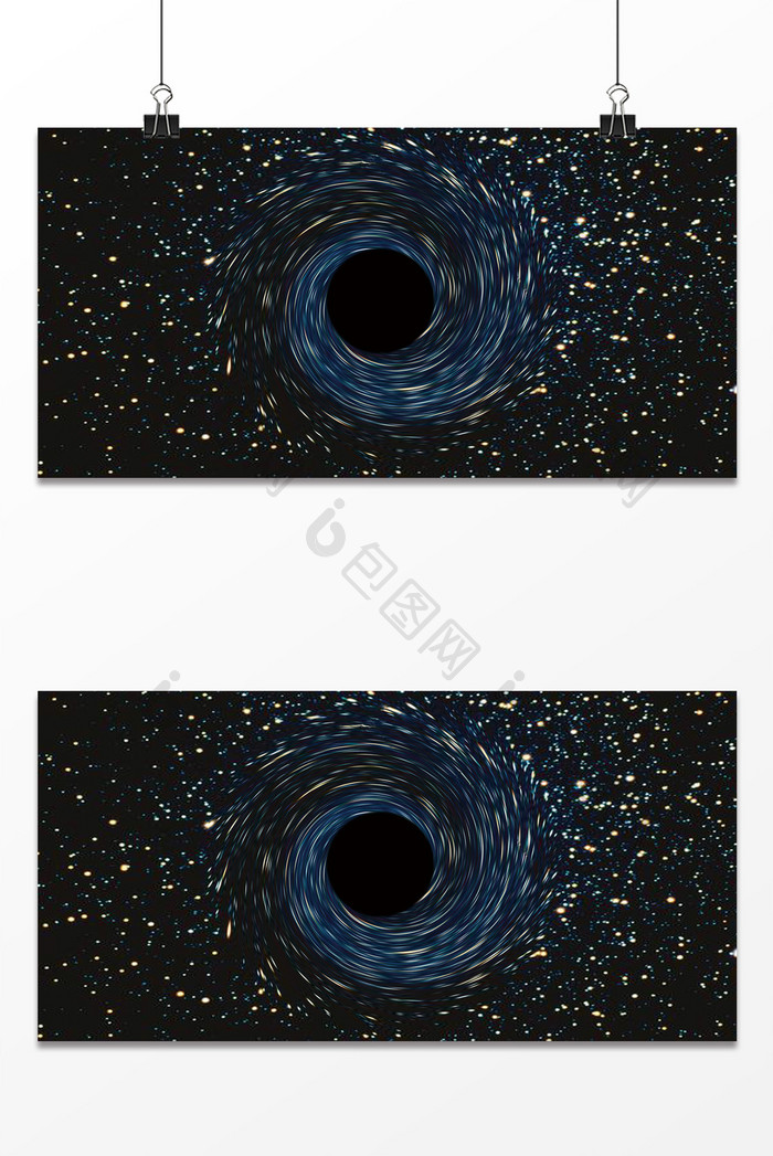 简约星系黑洞背景