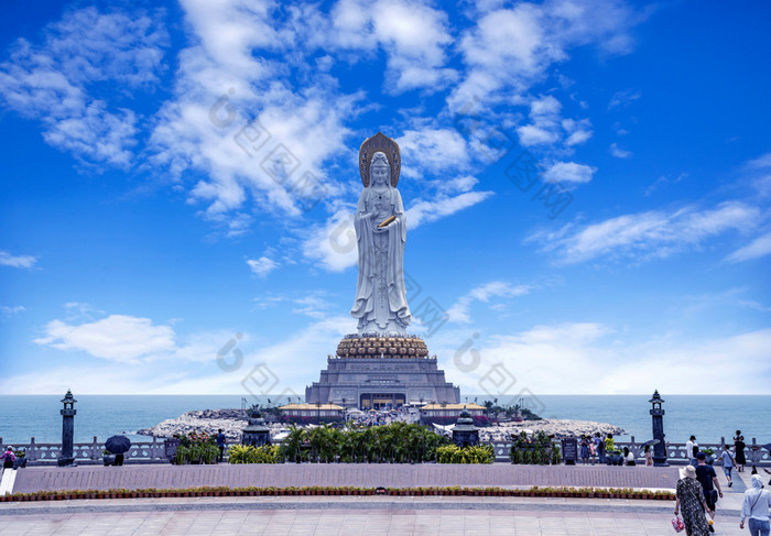 海南三亚南山佛教文化苑海上观音