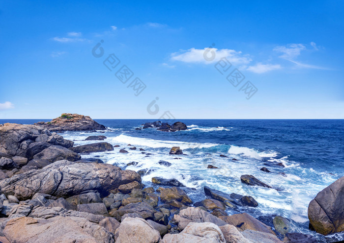 海南三亚蜈支洲岛环岛海岸