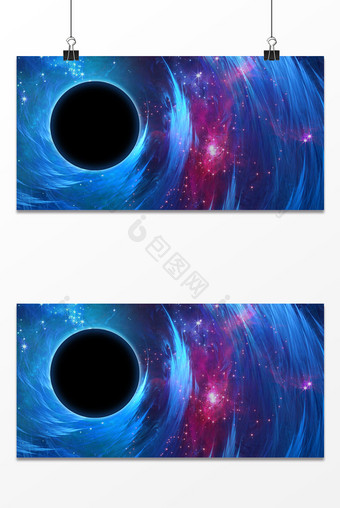 星空黑洞宇宙科幻背景图片