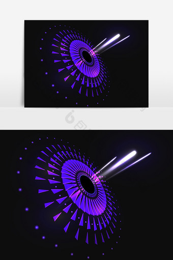 科技光线黑洞形象元素4图片