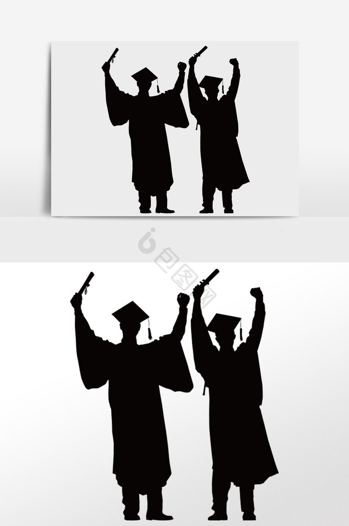 毕业插画简单图片