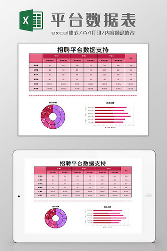 平台数据表Excel模板图片