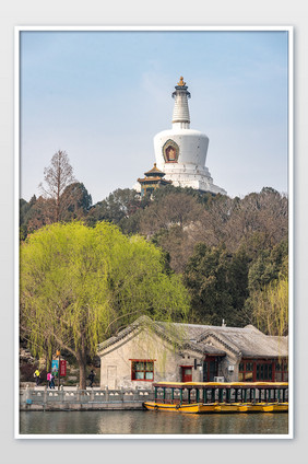 风景宜人的北海公园摄影图