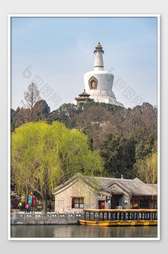 风景宜人的北海公园摄影图图片