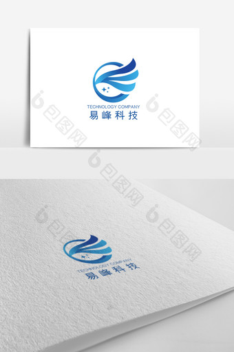 时尚大气简约科技企业logo设计模板图片