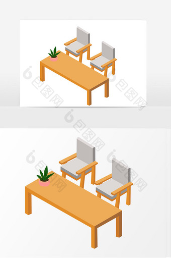 卡通座椅矢量元素设计图片