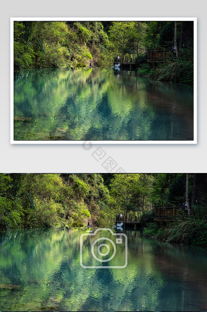 青山绿水清澈碧绿湖水景观台风景图图片图片