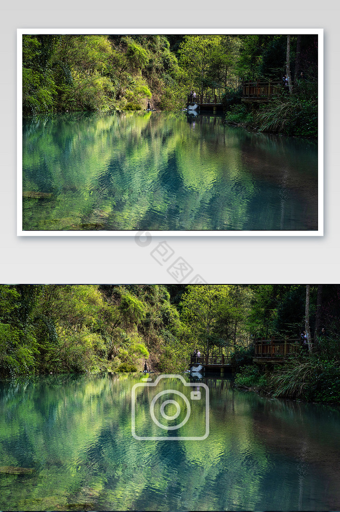 青山绿水清澈碧绿湖水景观台风景图图片