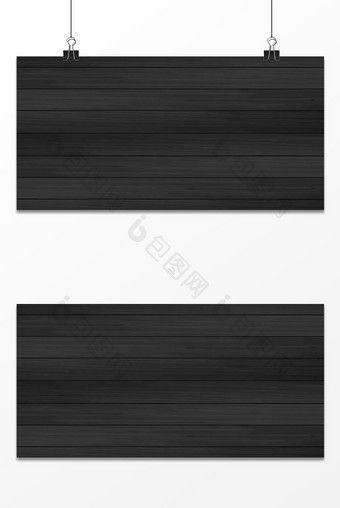黑色木板纹理背景图片