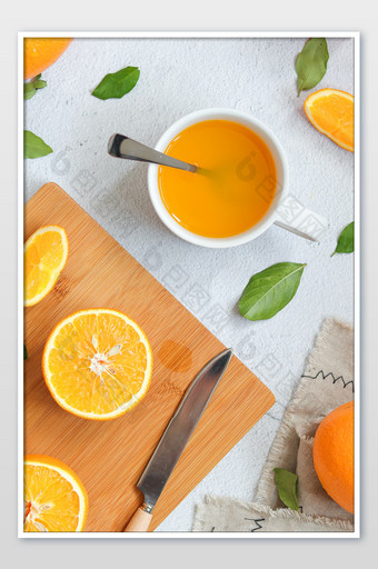 橙子橙汁水果海报摄影图片