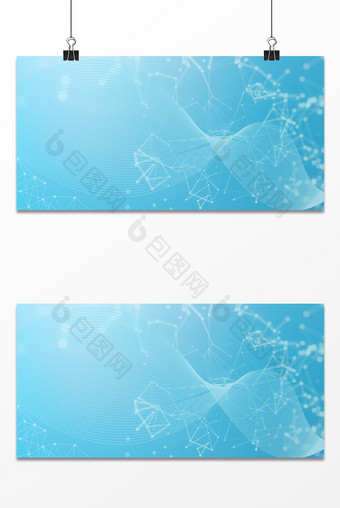 蓝色渐变线条螺旋线基因商务科技医疗背景图片