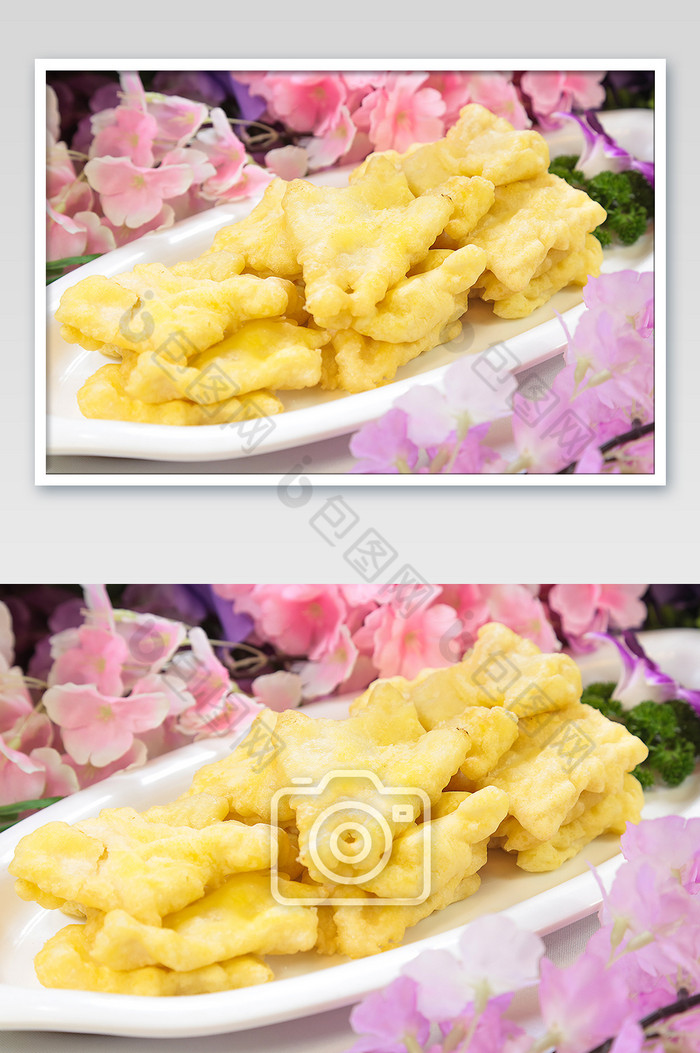 甜菜软炸龙利鱼排摄影图片图片