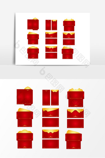 红包包装设计素材图片