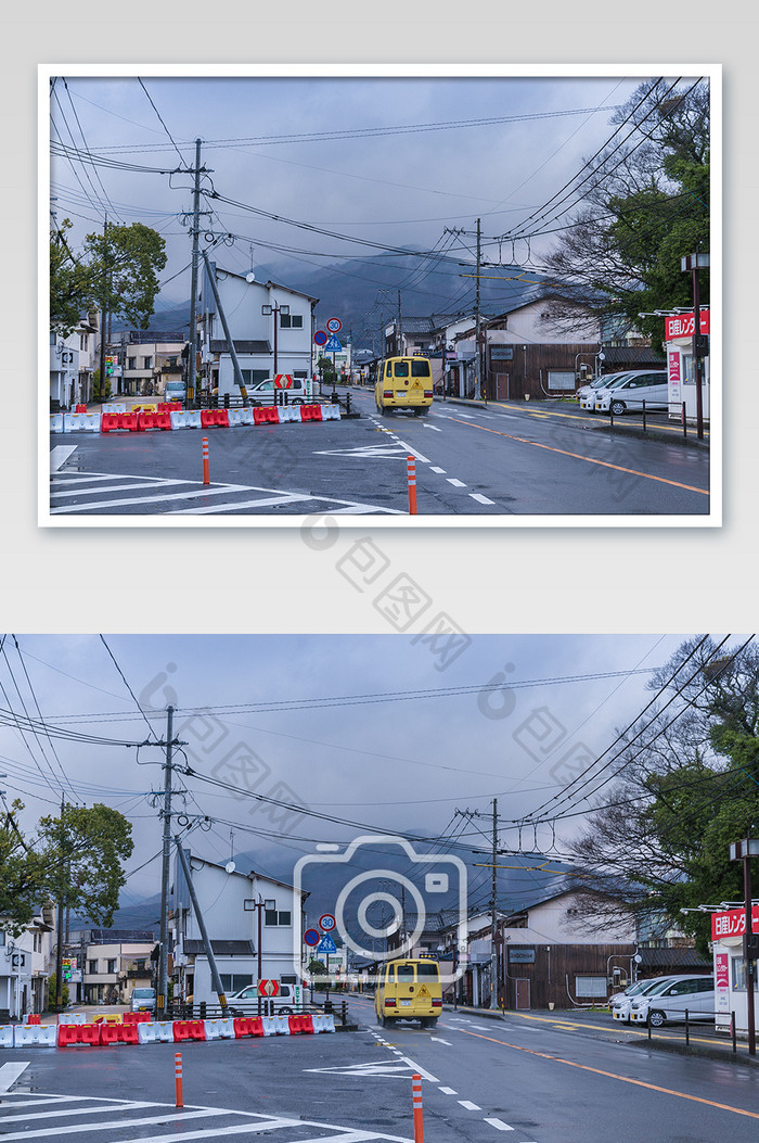 日本小清新街道建筑摄影图片