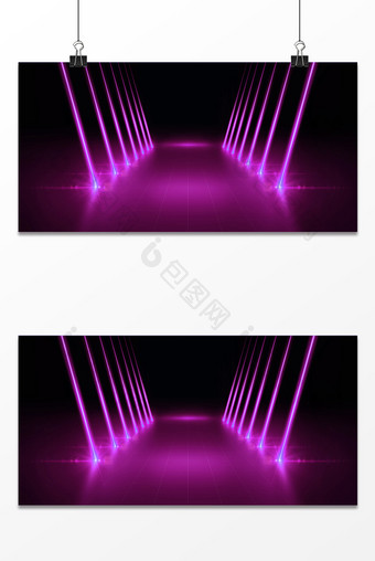紫色舞台商务科技背景图片