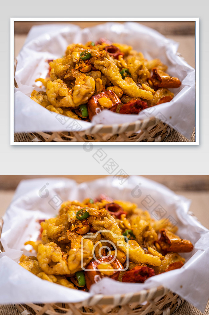 香辣素鸡素食美食菜谱摄影图图片图片