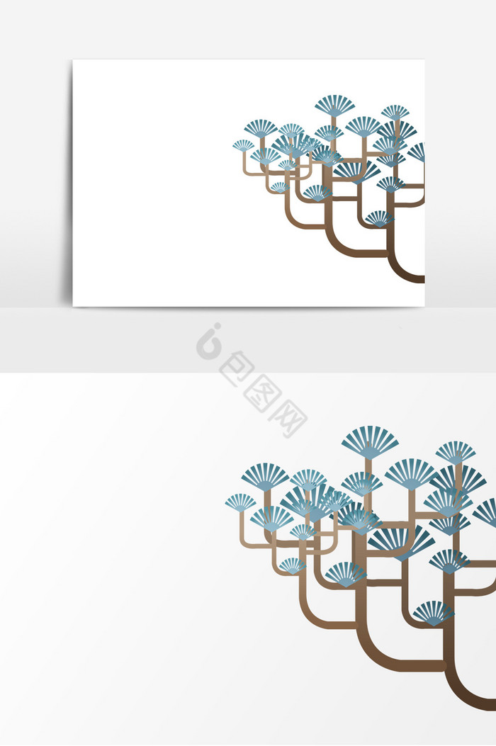 树木树叶装饰图片
