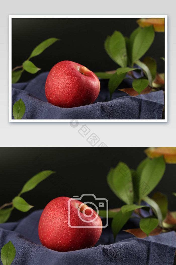 高清新鲜水果苹果摄影图