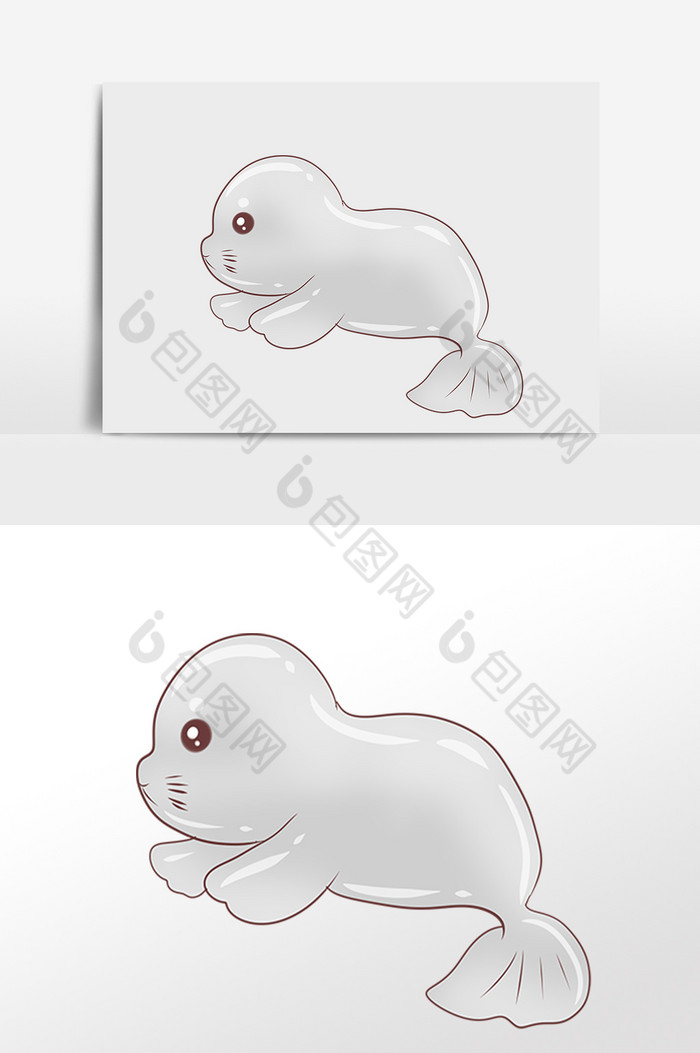 海洋生物动物海狮插画图片图片