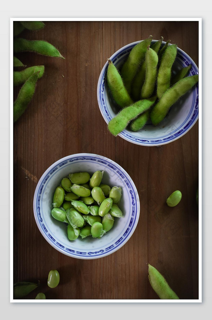 青翠的蔬菜毛豆摄影图片3