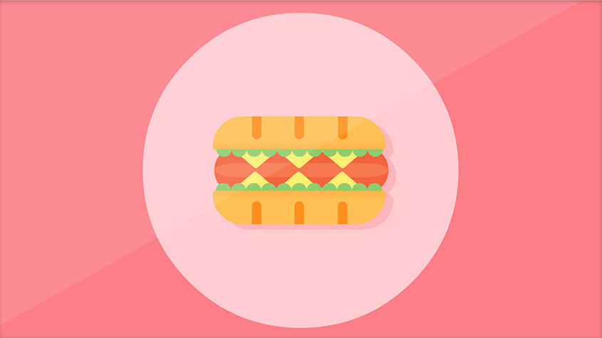 汉堡美食动图GIF图片