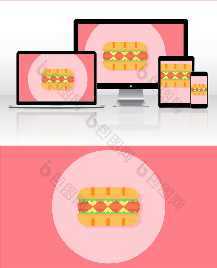 汉堡美食动图GIF