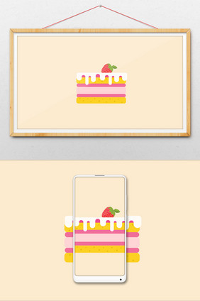 千层蛋糕切件美食动图GIF