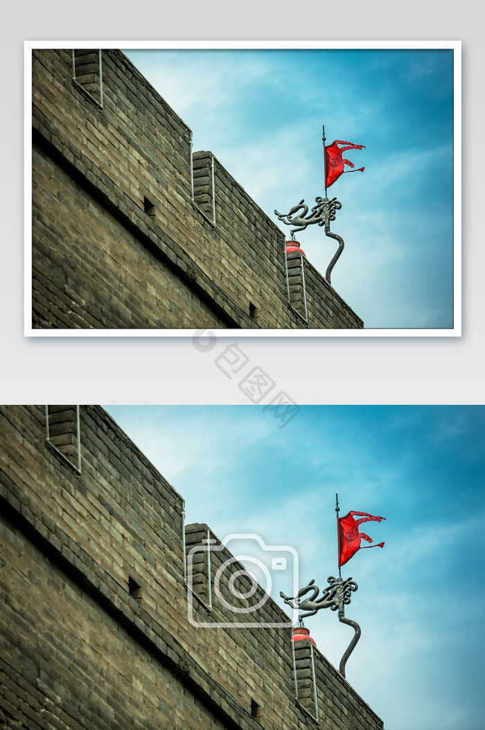 西安城墙风景摄影图片