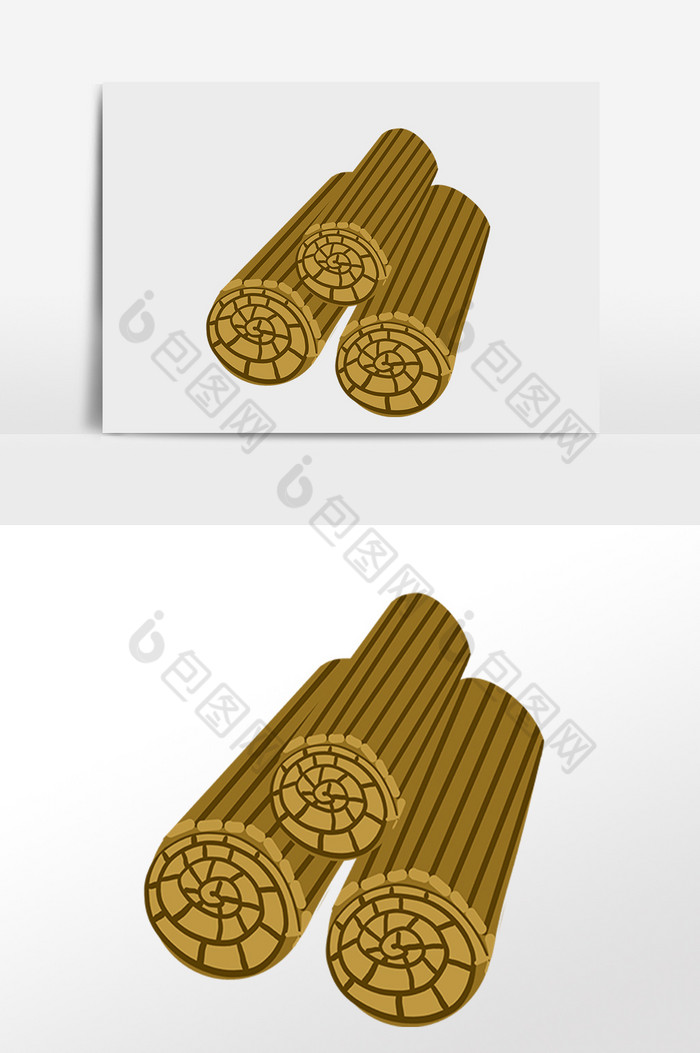 古代教育国学木质卷轴插画图片图片