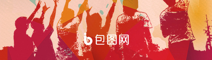 红色喜庆五四青年节启动页UI设计
