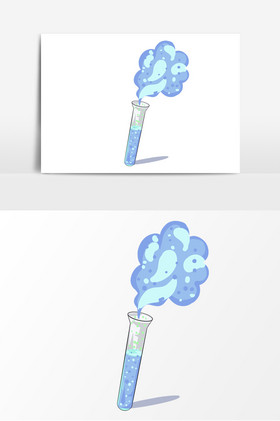 护士节试管形象实验化验试管组合插画明亮现代实验室科研试管烧瓶化学