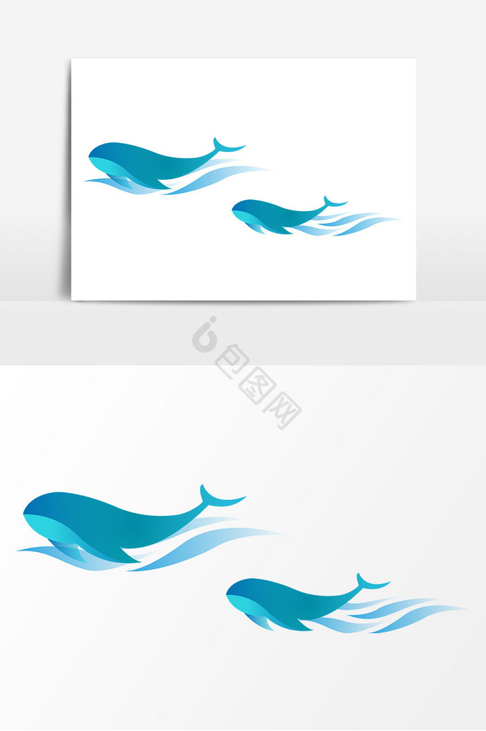 透气海洋鲸鱼游泳图片