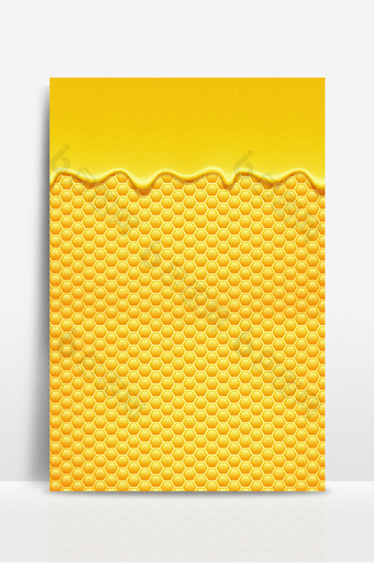 黄色香甜蜂蜜流体蜂巢纹理美食背景图片
