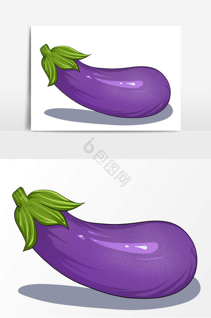 茄子蔬果形象图片