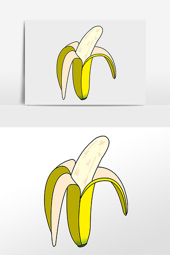 剥开香蕉图片