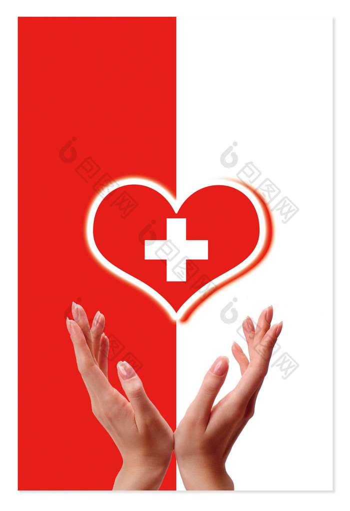 红十字简约型背景图