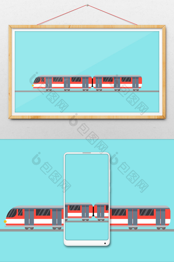 交通工具高铁动图GIF