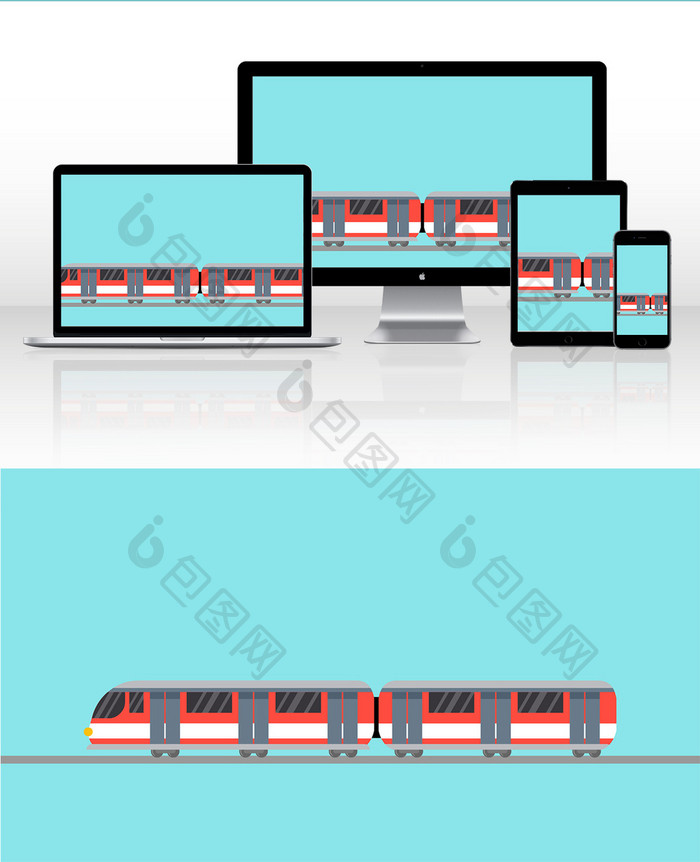 交通工具高铁动图GIF