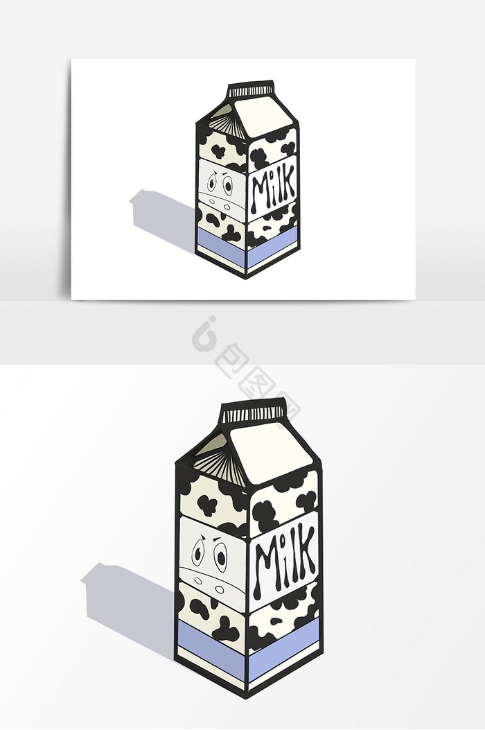 牛奶盒子形象图片