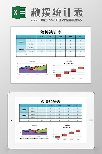 救援统计表Excel模板图片