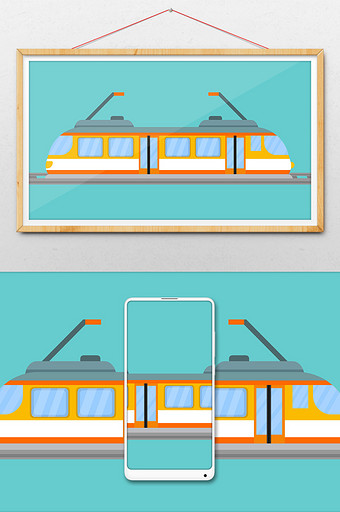 电车素材 包图网